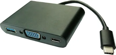 Produktbild von VALUE Display Adapter USB Typ C - VGA + USB 3.2 Gen 1 A + Typ C PD