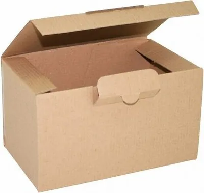 Produktbild von 25x Versandkarton 190x110x110mm schnelle Aufrichtung mit Steckverschluss braun