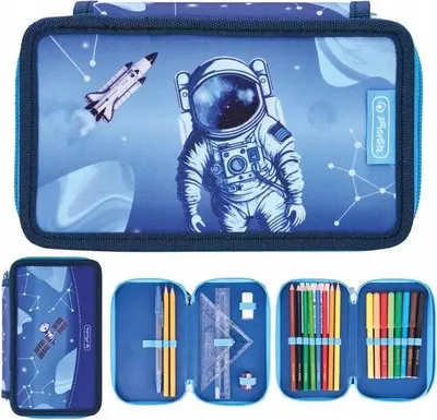 Zdjęcie produktu dla Herlitz Cosmic Explorer, 23 szt., Niebieski, Ciemny Niebieski, Poliester, Obraz, 193 mm, 50 mm