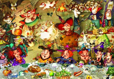 Produktbild von Grafika Puzzle François Ruyer - Hexen - 1000 Teile Puzzle