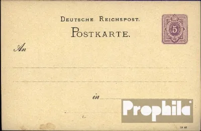 Produktbild von Belege Ganzsachen Deutsches Reich 1882 P12A Amtliche Postkarte  Ziffer
