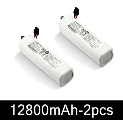 Produktbild von Ersatzakku Saugroboter Dreame F9 D9 L10 Pro - P2008-4S2P-MMBK - Li-Ion 14,4V - 12800mAh Hochkapazität - Akku Set 2 Stück