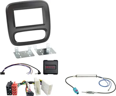 Image de Kit 2-DIN compatible avec Fiat/Nissan/Opel/Renault sans climatronics SWC