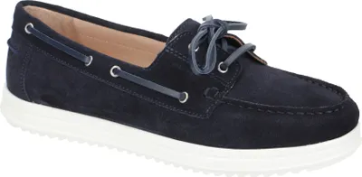 Produktbild von Geox GENOVA MOC Damenschuhe - bequeme Schnür- Halbschuhe blau Freizeit NEU