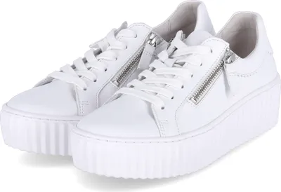Produktbild von Gabor Damenschuhe Schnürschuhe Sportive Sneaker Weiß Freizeit, Schuhgröße:EUR 39 | UK 6