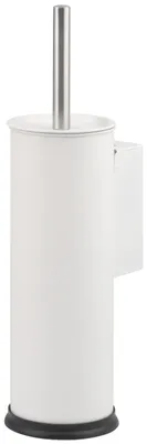 Produktbild von bremermann WC-Garnitur inkl. Wandhalterung, WC-Bürstenhalter, Toilettenbürstenhalter, rund aus Edelstahl, weiß