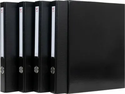Produktbild von Ordnerbox mit Hebelmechanik Grafoplas 25 mm Modular Schwarz (35 x 29 x 18 cm)