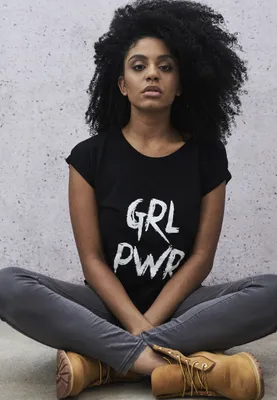 Obrázek produktu pro Dámské tričko Mr. Tee Ladies GRL PWR Tee black - S