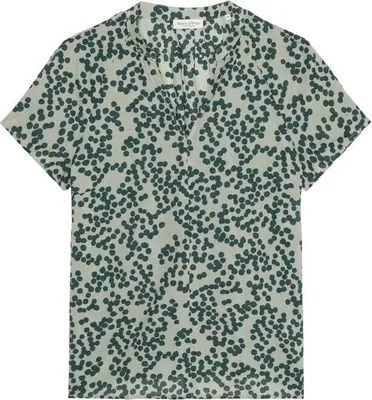 Produktbild von Marc OŽPolo Casual (318) Blouse, v-neck, short sleeves, femi, multi G21 G21 38