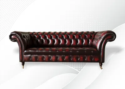 Produktbild von Chesterfield 3 Sitzer Leder Dunkelrot Modern Design Couchen Sofa Kreative Möbel