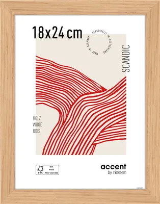 Produktbild von accent by nielsen Holz Bilderrahmen Scandic, 18x24 cm, Eiche