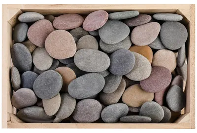 Immagine prodotto di 100 pietre naturali di fiume, ideali per la pittura e progetti creativi
