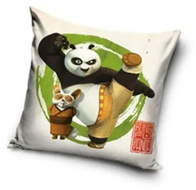 Productafbeelding van Kung Fu Panda kussensloop, afmetingen ongeveer 40 x 40 cm