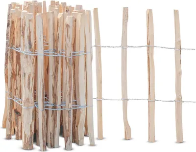 Produktbild von Staketenzaun Haselnuss Höhe 50 cm, Länge 5 Meter, Lattenabstand 7-9 cm
