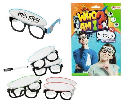 Immagine prodotto di Toi-Toys - Chi sono io? (6 bicchieri + penna pulibile) Chi sono io? gioco puzzle gioco di società gioco di famiglia