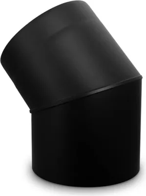 Produktbild von CONFUEGO Doppelwandiges Ofenrohr Bogen 45° schwarz ø 150 mm