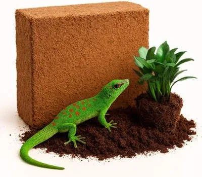 Produktbild von BioCoco Torfsubstrat, Kokosfaser, Kokostorf, 5kg Briketts ohne Folie für Terrarium