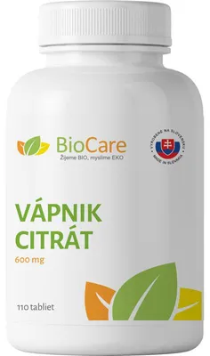 Zdjęcie produktu dla Cytrynian wapnia – 600 mg, 110 tabletek