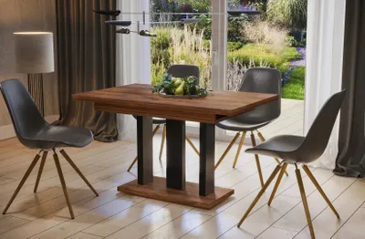 Zdjęcie produktu dla Stół rozkładany APPIA 130(210)x80 dąb stirling/czarny mat