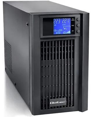 Productafbeelding van Qoltec UPS-voeding, zuivere sinusgolf, 3kVA/2400W, AVR, LCD-display, zuivere sinus