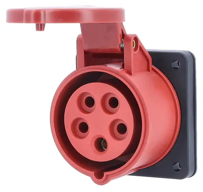 Produktbild von as-Schwabe CEE-Anbaudose 400V 16A 5-polig mit Dichtungsring max. 2,5mm² IP44