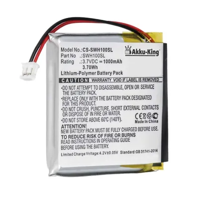 Akku fuer Sony WH-1000xM3 - Li-Polymer 1000mAh