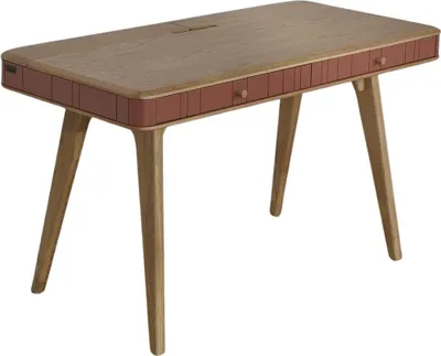 Produktbild von Schreibtisch mit 2 Schubladen aus Eiche