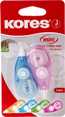 Immagine prodotto di Rullo correttore monouso Kores "MINI", 4,2 mm x 3 m, confezione in blister