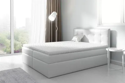 Boxspringbett Schlafzimmerbett CARMEN 120x200cm Kunstleder