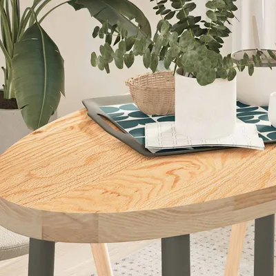 Produktbild von Tischaccessoires, Tischplatte, 100x50x4 cm Massivholz Eiche Oval - Tischplatten CC23416