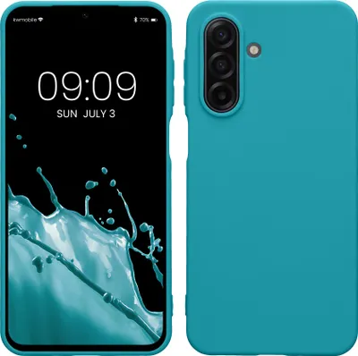 Produktbild von kwmobile Handyhülle für Samsung Galaxy A17 4G / 5G Hülle - TPU Case - Kabelloses Laden - Schutzhülle Cover in Petrol matt