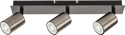 Image de Rabalux 73073 Spots lampen Gerhard GU10 3x MAX 15 métal métal acier gris