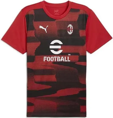 Produktbild von Puma Ac Milan 24/25 Vor Dem Spiel Kurzarm-t-shirt Rot M Herren,Damen Rot M