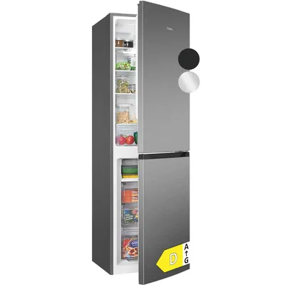 Produktbild von Bomann Kühl-Gefrierkombination KG 7360, Inox, 181 cm, 247 L Nutzinhalt, Total No Frost, 39 dB, 9,5 h Lagerzeit, Klimaklasse N/ST/T