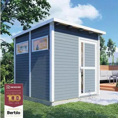 Obrázok produktu pre Bertilo Pentus 2 záhradný domček - 19 mm sivý