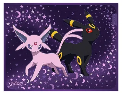 Image de Razer Gigantus V2 – Édition Espeon & Umbreon, violet, illustration, mousse, microfibre, caoutchouc, base antidérapante, tapis de souris gaming