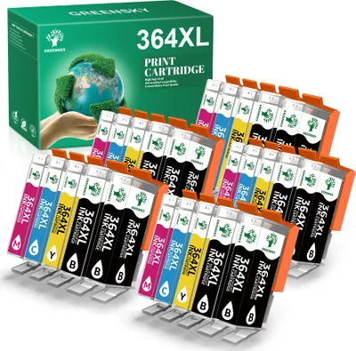 Produktbild von 25PK 364XL Druckerpatronen kompatibel für HP 364 DeskJet 3520 3070A OfficeJet 4620 Photosmart 5510 5514 5515 5520 5524 5525 6510 6520 7510