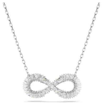 Produktbild von Swarovski Halskette Damen Hyperbola Anhänger Infinity Weiß Rhodiniert 5679434