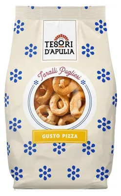 Zdjęcie produktu dla Tarallini Gusto Pizza 400 g Tesori d'Apulia