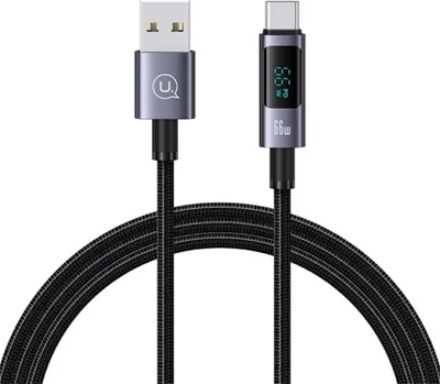 Obrázok produktu pre Kabel Usams Sufeng Series Us-Sj673 66W 6A Rýchle nabíjanie Usb-C Do Usb-A 1.2M Tarnish