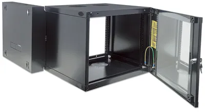 Image de Intellinet 713887 Intellinet Wandverteiler 15HE 540x600mm Schwenkrahmen schw