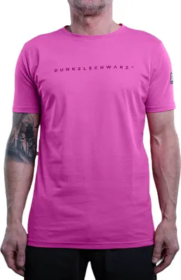 Produktbild von Dunkelschwarz T-Shirt DS-1 LOGO pink - L
