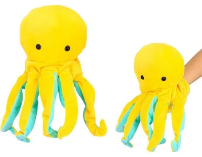Image de Pluszowa Maskotka Ośmiornica Żółta Pacynka 25 cm