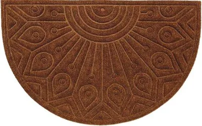 Produktbild von Famanu Türmatte halbrund - braun - robust und langlebig - innen und außen - rutschfest - 40 x 60 cm