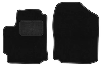 Productafbeelding van Velours voormatten voor Daihatsu Sirion III M300 2004-2010 (hatchback) – 2-delig, zwart, op maat – Wielganizator LUX