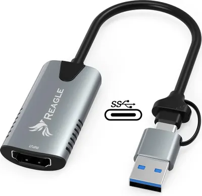 Obrázok produktu pre Reagle VIDEO Grabber HDMI PC USB 2v1 USB-C Capture Card