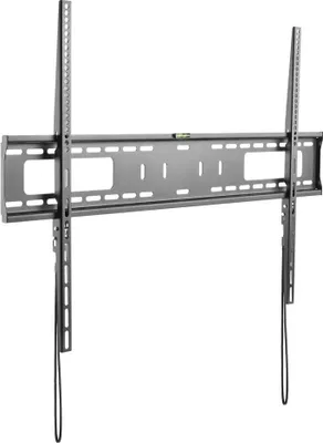 Produktbild von StarTech.com TV Wandhalterung für Flachbildfernseher - für 60 bis 100 Zoll Monitore - VESA Norm - Stahl - belastbar - flach - Klammer - für TV - Kunststoff, Stahl - Schwarz - Bildschirmgröße: 152.4-254 cm (60"-100") - Wandmontage