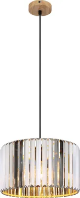Produktbild von NOWA Hängeleuchte Metall holzoptik, 1x E27