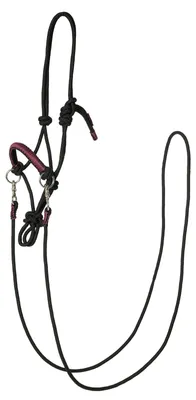 Produktbild von Kieffer Knotenhalfter RUBY inkl. Zügel, Farbe:schwarz / schwarz, Größe:Warmblut