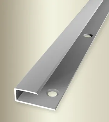 Produktbild von PROVISTON | Einfass- & Abschlussprofil | Aluminium | 23 x 10 x 2700 mm | Silber | Einschubprofil | Abschlussleiste | Bodenprofil